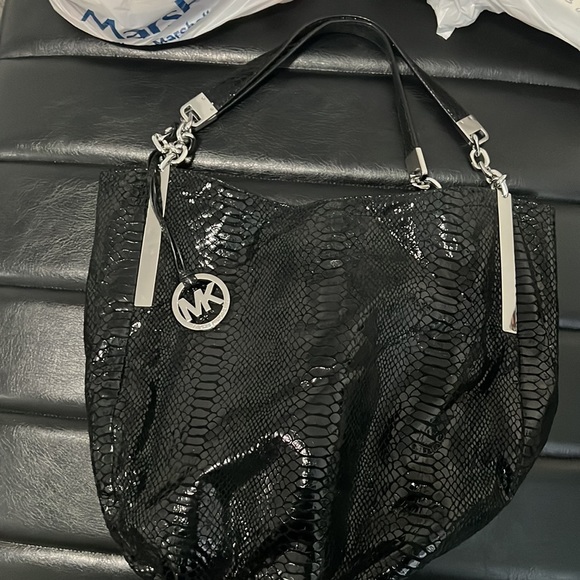 Michael Kors | Bags | Authentic Mk Snake Skin Hobo Bag | Poshmark